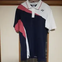 YONEX VERSICOOL ポロシャツ ネイビー/ホワイト/レッド