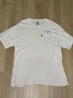 RIPNDIP キャット ホワイト Tシャツ Lサイズ