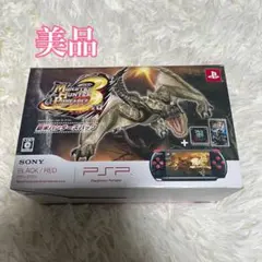 【動作確認済み】PSP3000同梱版 新米ハンターズパック ブラック/レッド