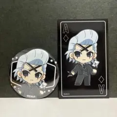 プリンセスカフェ　Dr.STONE カジノディーラー　缶バッジ　カード　ゼノ