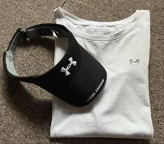 UNDER ARMOUR 長袖シャツ LGとサンバイザー の2点セットのサムネイル