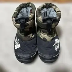 ノースフェイス　スノーブーツ　19センチ　キッズ　迷彩柄