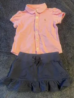着用１回 Ralph Lauren ポロシャツとスカートセット 12M