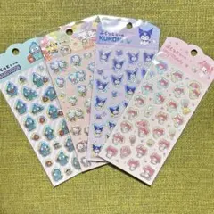 【新品】ぷくっとシール　キティ　ハンギョドン　クロミ　マイメロディのサムネイル