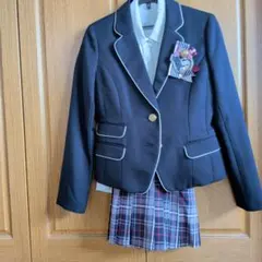 フォーマルキッズ服 黒ブレザーとスカートセット160センチ