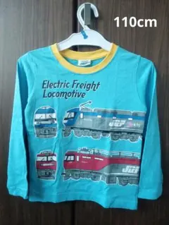 TRAIN GARAGE 長袖Tシャツ 110cm 桃太郎＆金太郎 水色