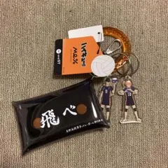 ハイキュー !! andst キーチャーム付き　クリアポーチ 烏野高校