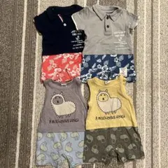 ベビーロンパース　4枚セット　双子　まとめ売り　70