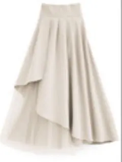 GRL チュールドッキングフレアスカート