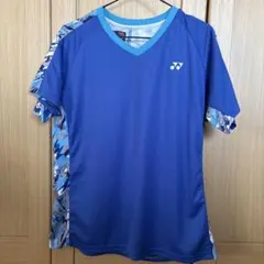 YONEX ヨネックス ゲームシャツ ブルー カモフラ柄　レディース
