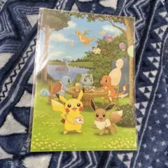 ポケモン A4クリアファイル ピカ・ブイカフェ　ピカチュウ　イーブイ ピカブイ