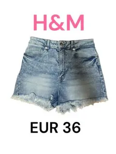 【H&M】美品デニムショートパンツEUR36