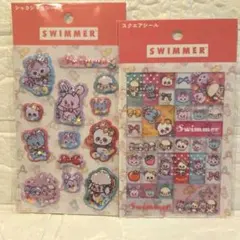 SWIMMER シャカシャカシール　スクエアシール　Kawaii2 　セリア