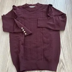 【新品】Rirandtureボルドーニット