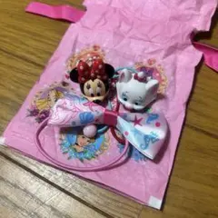 ヘアゴムセット（ミニー・マリー・アリエル）専用袋付き