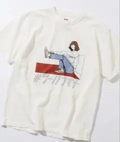 【美品】EDWIN ジーパン女子Tシャツ Lサイズ