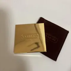 coachコーチ　コンパクトミラー　手鏡　ゴールド