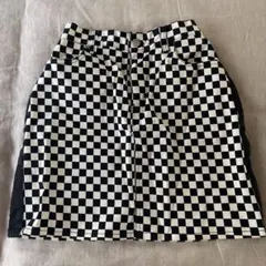 WEGO チェッカーフラッグ ミニスカート