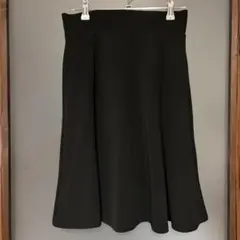 【GU】フレアスカート ブラック ストレッチ レディースM
