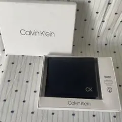CalvinKleinカルバンクライン海外限定二つ折2TONレザーウォレット財布