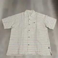 CROCODILE 半袖シャツ ストライプ柄 LL