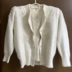 半袖ニットアンゴラ