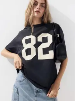 H&M オーバーサイズTシャツ　グレー