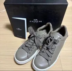 COACH グレージュ レザー スニーカーのサムネイル