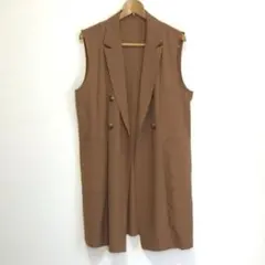 新品未使用 ルカレディラックルカ ダブルボタン ベスト ジレ ロング丈