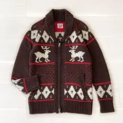 エドウィン ゴルフ レディース カウチン ニット ジャケット M セーター