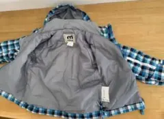 スキーウェア　青白チェック　上下セット