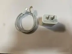 Apple純正の20W充電器.CtoCケーブル