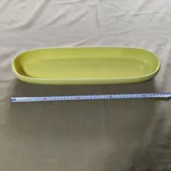 楕円形 陶器製 フラワーベース イエローのサムネイル