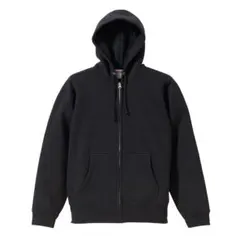 新品★XLサイズ黒フルジップパーカー裏起毛5620-01United Athle