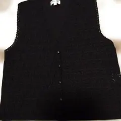 UNIVERSITE DE PARIS SORBONNE 黒ニットベスト