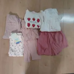 イチゴ柄Tシャツとパンツセット 130cm