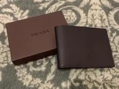 PRADA プラダ 財布 二つ折り ネイビー 未使用