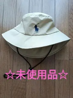 未使用品！　ポロ　ラルフローレン　バケットハット　ベージュ