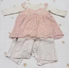 【美品】70㎝ ロンパース　フリル