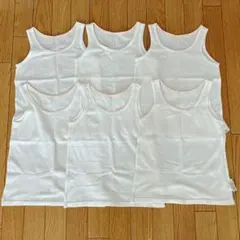 UNIQLO コットンメッシュタンクトップ肌着 6枚セット 90cm