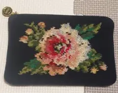 FEILER 花柄刺繍ポーチ