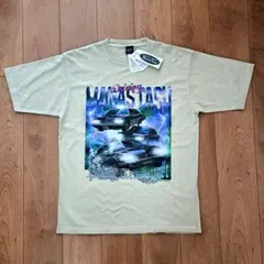 미사용 マナスタッシュ TAXI Tシャツ L サンド ベージュ 車 ラップT