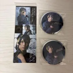 ミュージカル刀剣乱舞 三日月宗近 陸奥一蓮 缶バッジ フォトカード