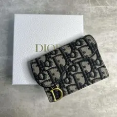 ディオール Dior 名刺入れ CDロゴ グリーン レザー カードケース