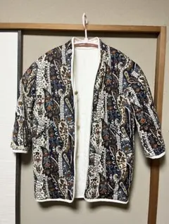 Ungrid リバーシブル　キルティングミリタリーブルゾン　アイボリー