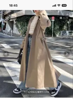 PAGEBOY LIM スタンドカラーコート M ベージュ