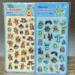 ぷくぷくシール　くまのプーさん モンスターズインク 2枚セット