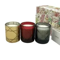 【未使用】Christian Dior ミニアロマキャンドル 90g 3点セット