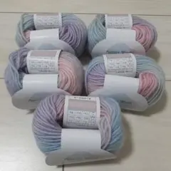 Aurora Wool グラデーション毛糸 5玉　No.８