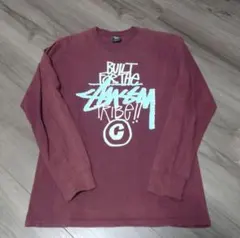 stussy　古着　バーガンディ系
